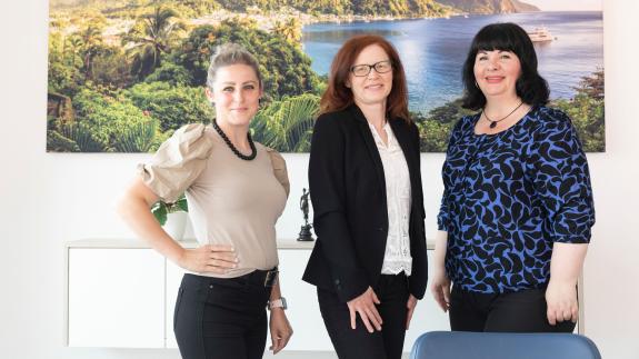Unser Sekretariat - von links nach rechts: Natalie Scharf, Antje Arnecke, Kerstin Frenzel
